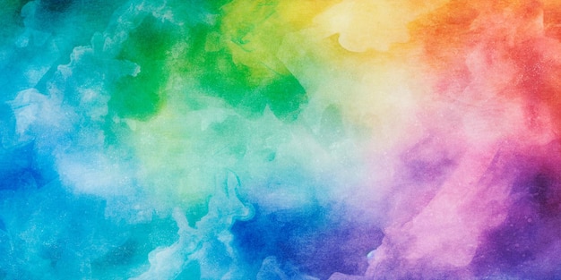 Kostenloses Foto regenbogenfarbene aquarellmalerei