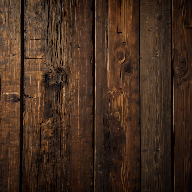 Foto textura de la pared de tabla de madera marrón oscura