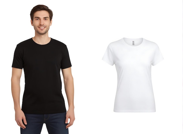 Foto toprated black tshirt mockup para hombres perfecto para el comercio electrónico