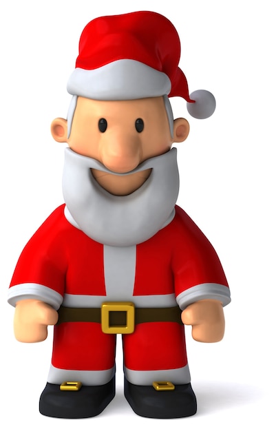 Weihnachtsmann 3D-Illustration