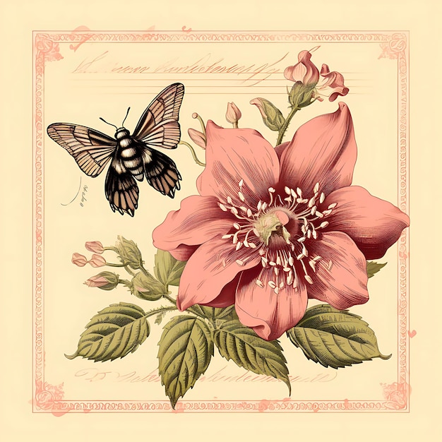 Foto elegante colección de sellos flores acuarelas y diseños artísticos para artesanía digital