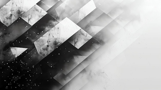 Foto fondo abstracto en blanco y negro con un patrón geométrico