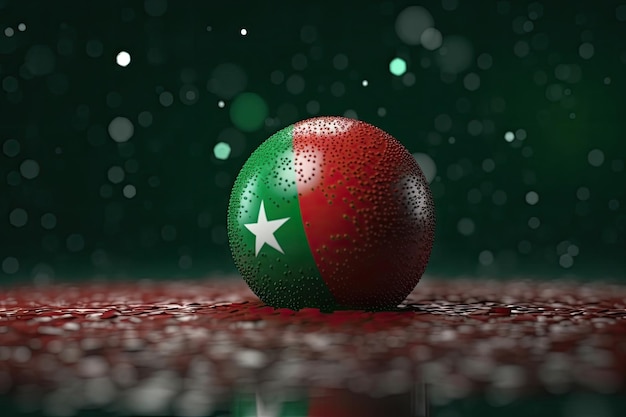 Fondo de bokeh de bandera de Bangladesh minimalista 3d IA generativa