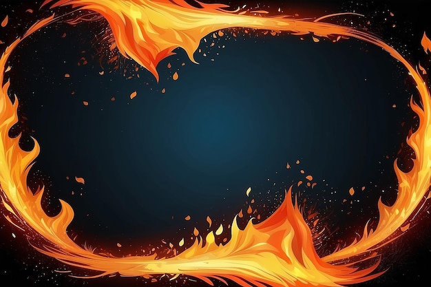 Foto fondo de efecto de llama ardiente en la ilustración 3d