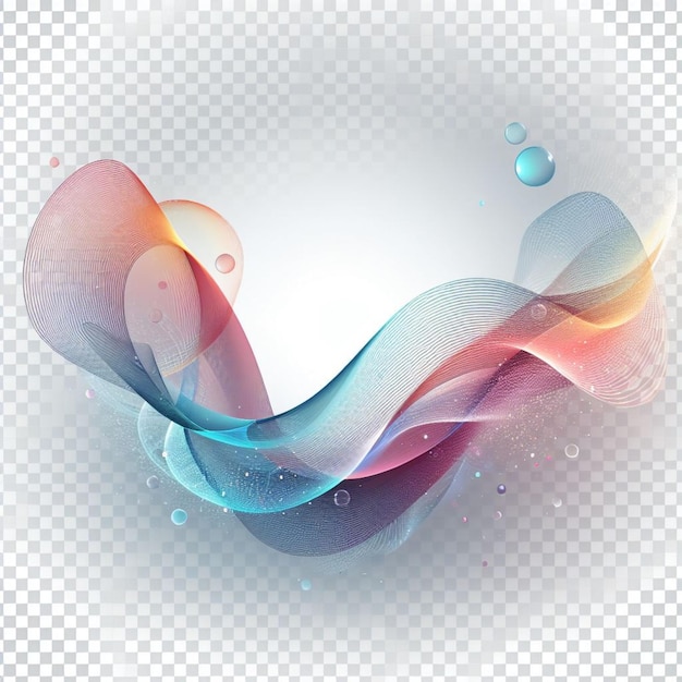 Foto fondo elegante y transparente de ondas coloridas abstractas