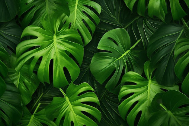 Foto fondo de hojas tropicales para el zoom