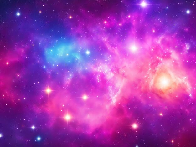 Foto hermoso fondo de galaxia con nebulosa cosmos stardust y brillantes estrellas brillantes en el universo