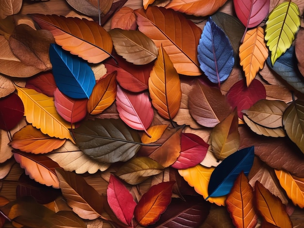 Padrão de folha de outono vibrante