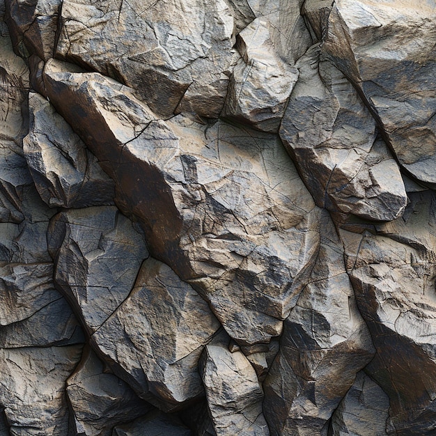 Foto un primer plano de una pared de roca con la palabra escarpada en él