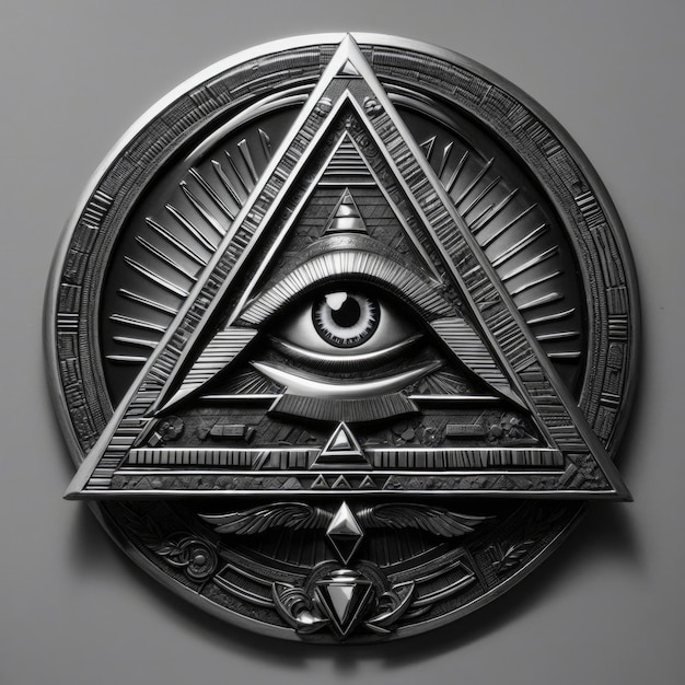 Foto un símbolo illuminati