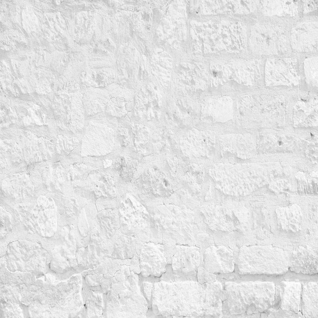 Blanco áspera pared de ladrillo