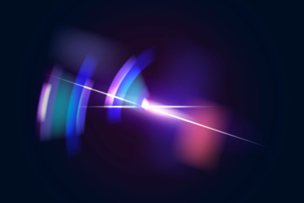 Foto gratuita destello de lente púrpura abstracto con elemento de diseño de espectro fantasma