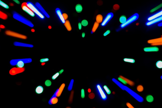 Foto gratuita fondo abstracto bokeh con luces coloridas