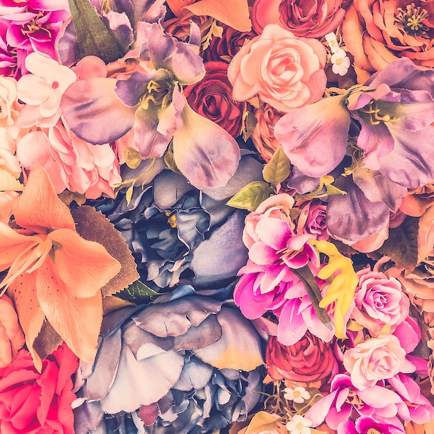 Foto gratuita fondo bonito con diferentes flores