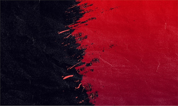 Foto gratuita fondo de banner de trazo de pincel rojo y negro perfecto para canva
