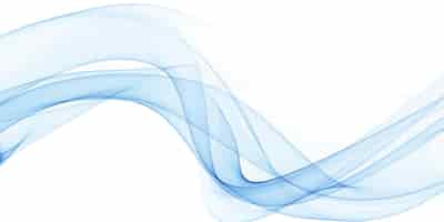 Foto gratuita fondo elegante de onda azul que fluye para presentación de negocios