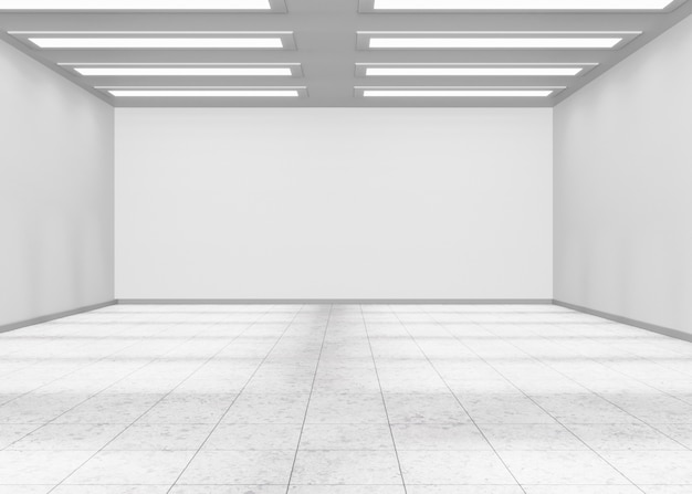 Foto gratuita habitaciones y paredes minimalistas con efectos de iluminación en renderizado 3d
