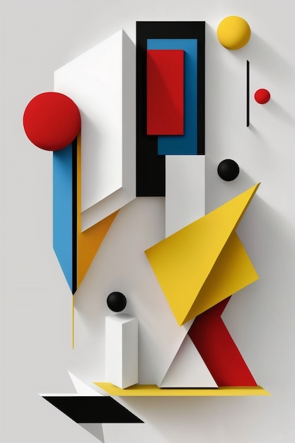 Papel pintado estético hecho de formas geométricas abstractas.