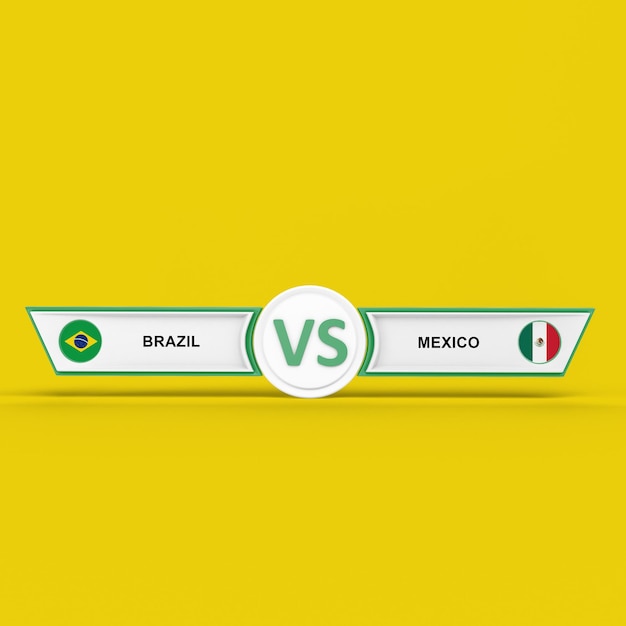 Foto gratuita partido brasil vs méxico