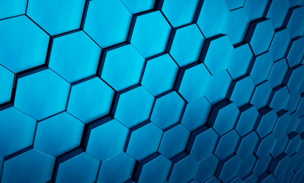 Foto gratuita representación 3d de fondo de textura hexagonal