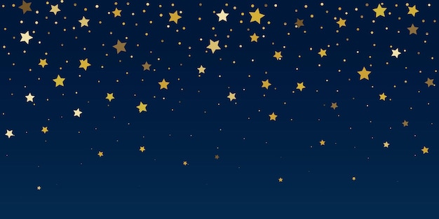 Free vector christmas banner with stars design