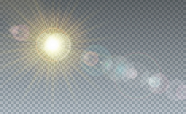 Free vector cloud and sunlight transparent background