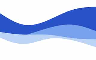Vettore gratuito creative waves sfondo blu composizione di forme dinamiche illustrazione vettoriale