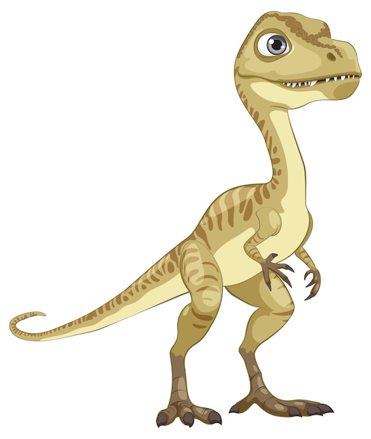 Free vector cute cartoon dinosaur illustration