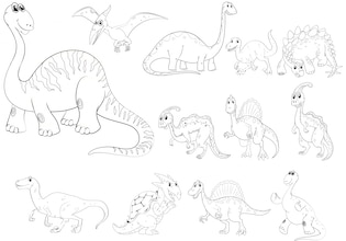 динозавр рисунок