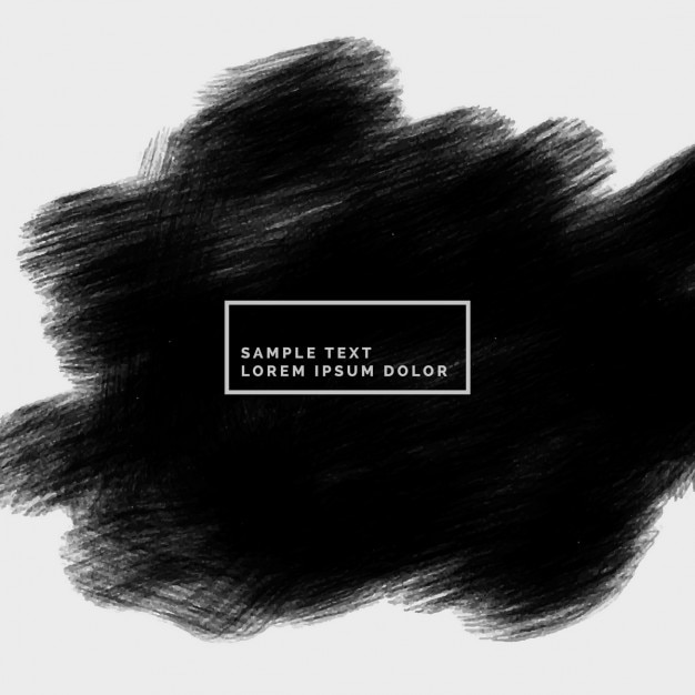 Free vector abstract background with black brushstrokes