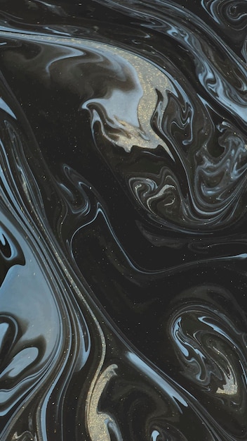 Бесплатное векторное изображение Фон абстрактный черный акварель телефон