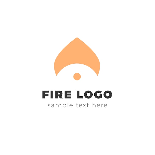 Abstract fire logo