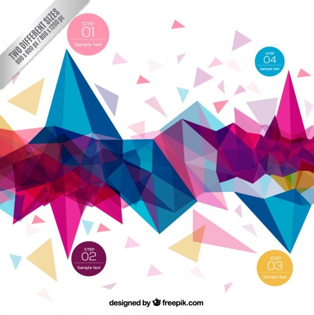 Free vector abstract infographic