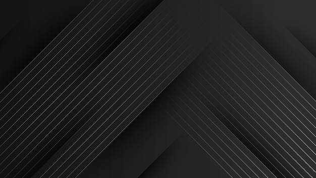 Бесплатное векторное изображение Абстрактный современный темно-черный дизайн фона с полосами и линиями