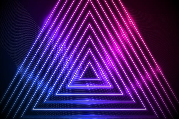 Free vector abstract neon lines screensaver