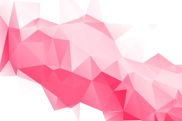 無料ベクター 抽象的なピンクの多角形の背景