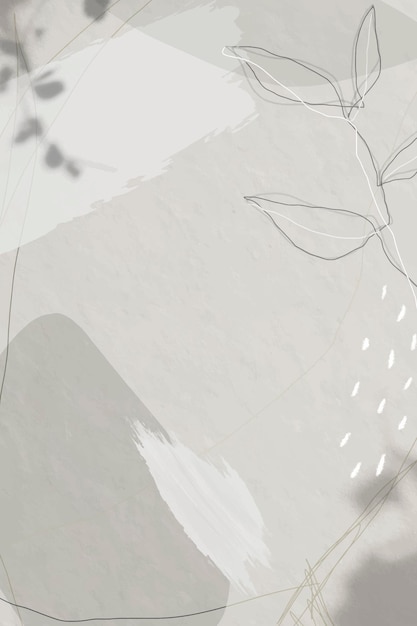 Бесплатное векторное изображение Абстрактный белый тон мемфис социальный фон