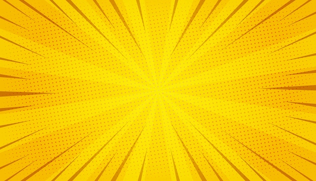 Free vector abstract yellow comic zoom