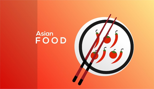 Азиатская еда дизайн фона минималистский
