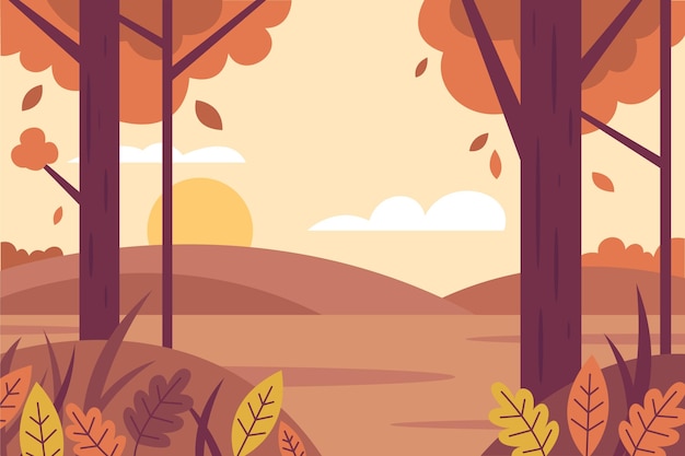 Free vector autumn background