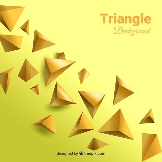 Фон с 3d треугольниками
