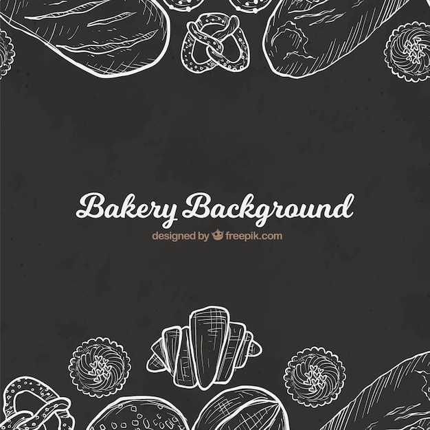 Free vector bakery background in flat style