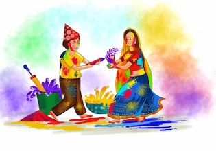 indian festival drawings