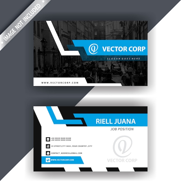 Blue and white elegant business brochure