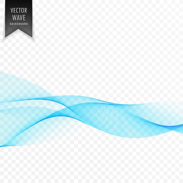 Free vector blue abstract wave vector background