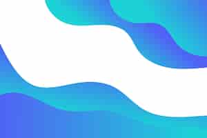 Бесплатное векторное изображение Синий градиент волнистый абстрактный фон