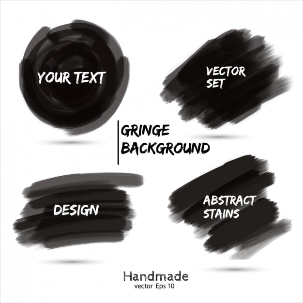 Free vector black marker scribble collection