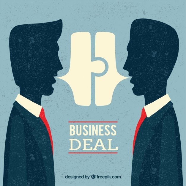 Free vector business deal background