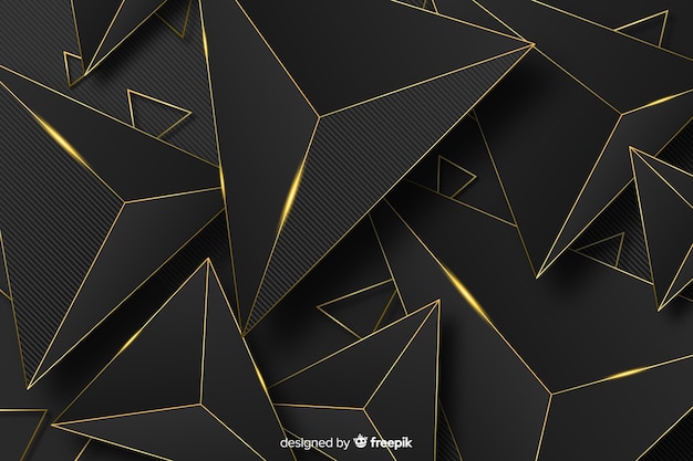 Бесплатное векторное изображение Золотой абстрактный фон