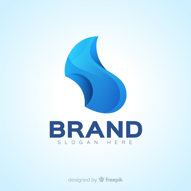 Градиент абстрактный логотип в социальных сетях
